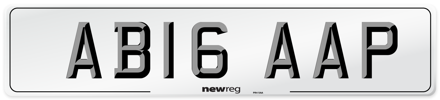AB16 AAP Number Plate from New Reg
